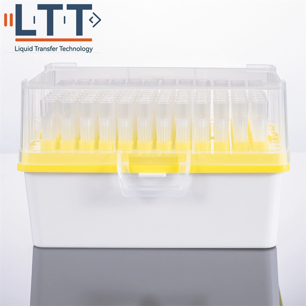 Disposable PP Material 20UL Transparent Pipette Tips (Without Filter in rack For Rainin LTS) Universal Dnase Rnase Free Plastic Micro Pipette Filter Tips