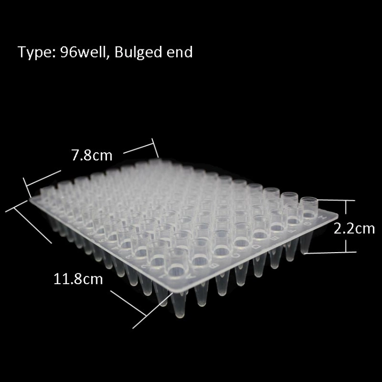 Lab Plasticware 96-Well PCR Plate Half-Skirt PCR Plate with CE ISO