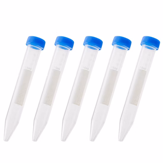 Tube à centrifuger jetable de 15 ml à fond conique de laboratoire avec certificat CE