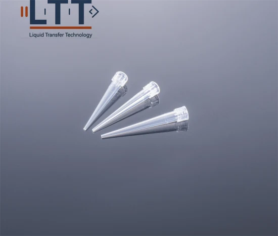 Embouts de pipette transparents jetables en matériau PP 20UL (sans filtre dans le support pour Rainin LTS) Embouts de filtre pour micro-pipettes en plastique universels sans Dnase et Rnase