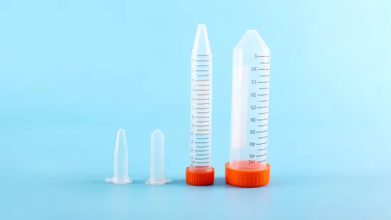 Tube à centrifuger en plastique conique stérile gradué de 50 ml de consommables de laboratoire